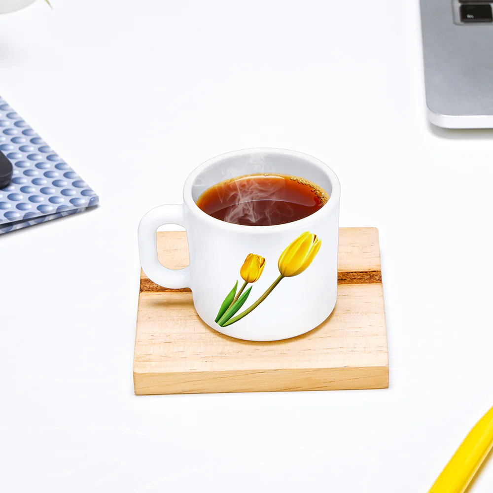 Larah by Borosil Lyana Mug Set, 100ml x 6