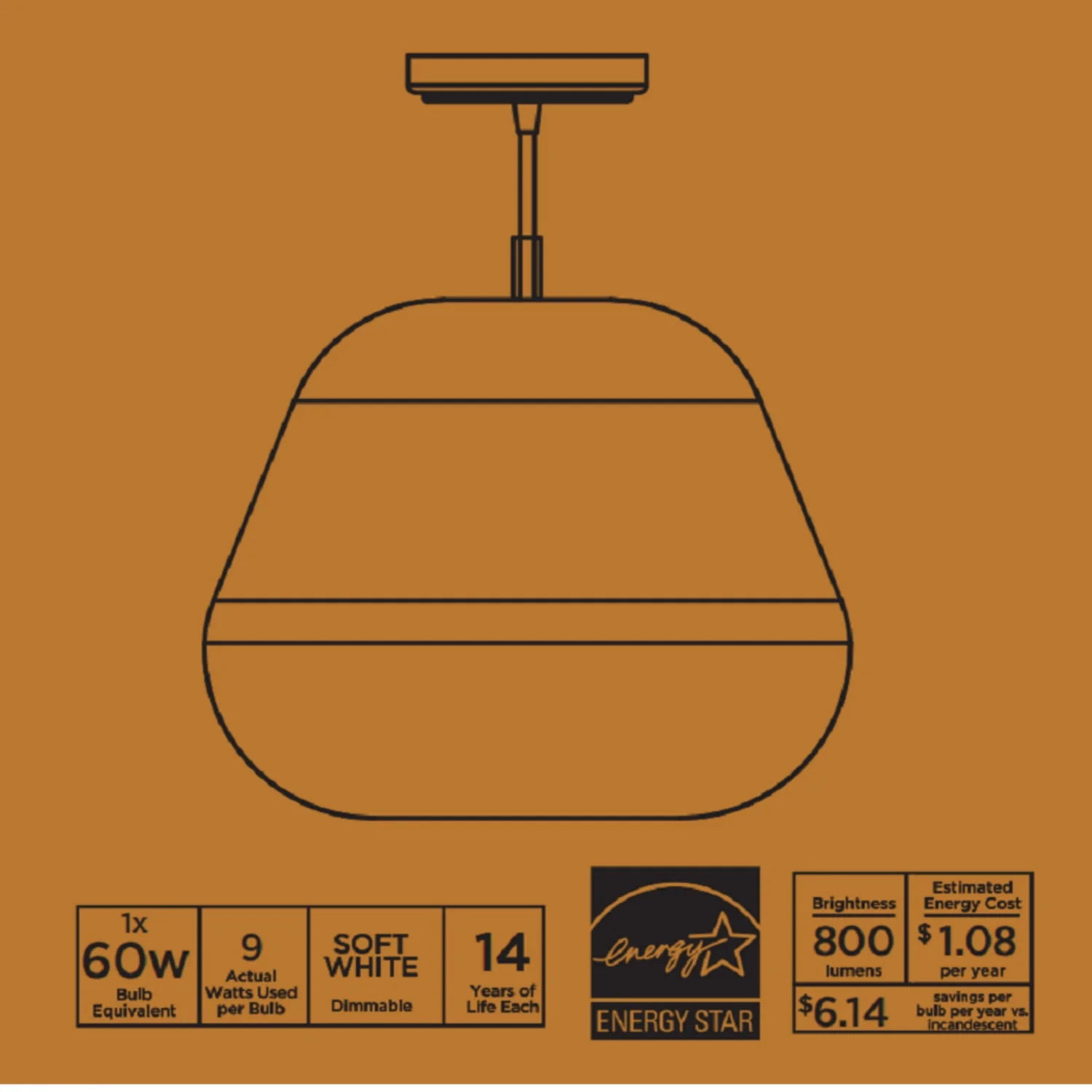 Nature Woven Pendant Light, Includes 1 Pcs LED Light Bulb