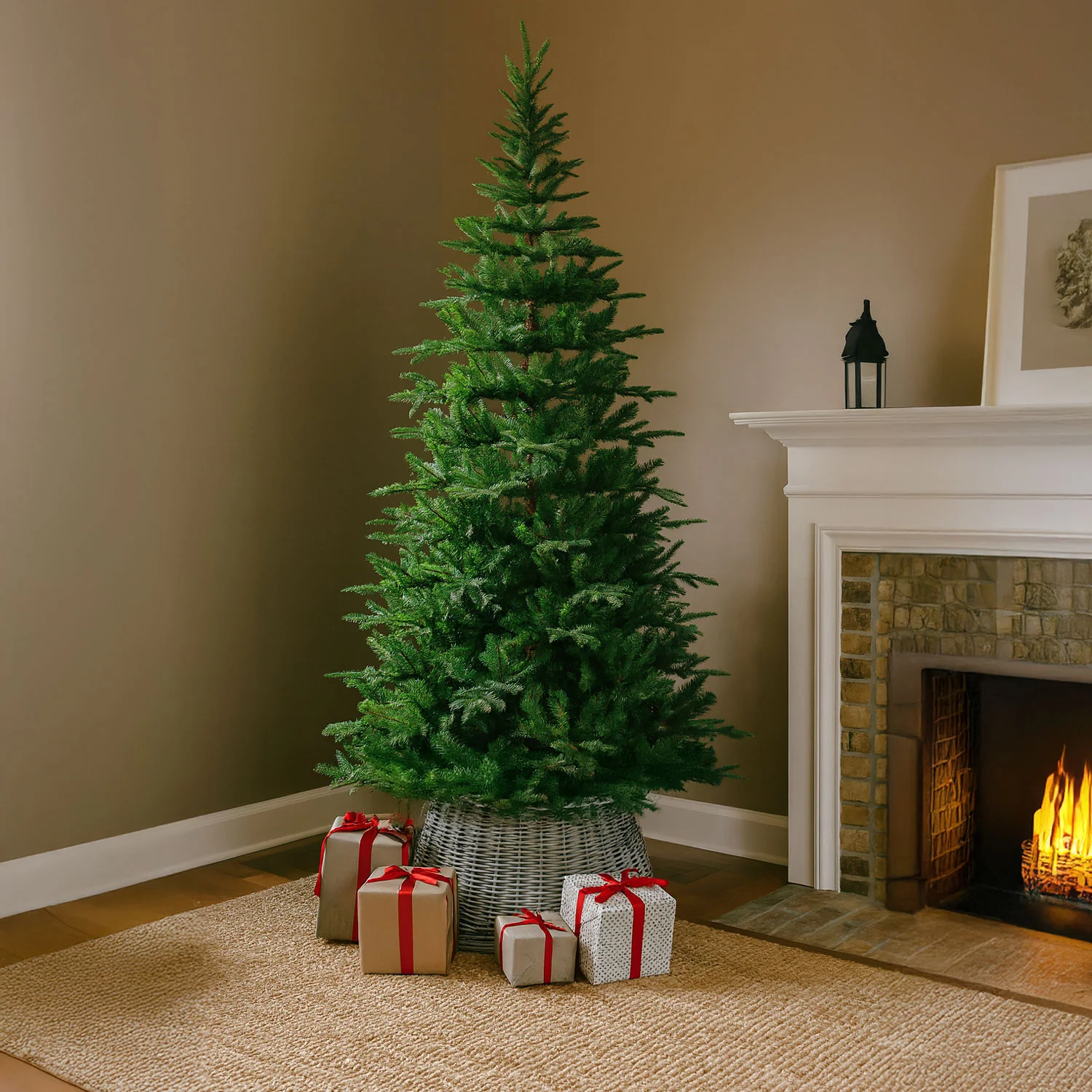 Neo Christmas Tree 7-Foot Artificial Natural Green Realistic Fir