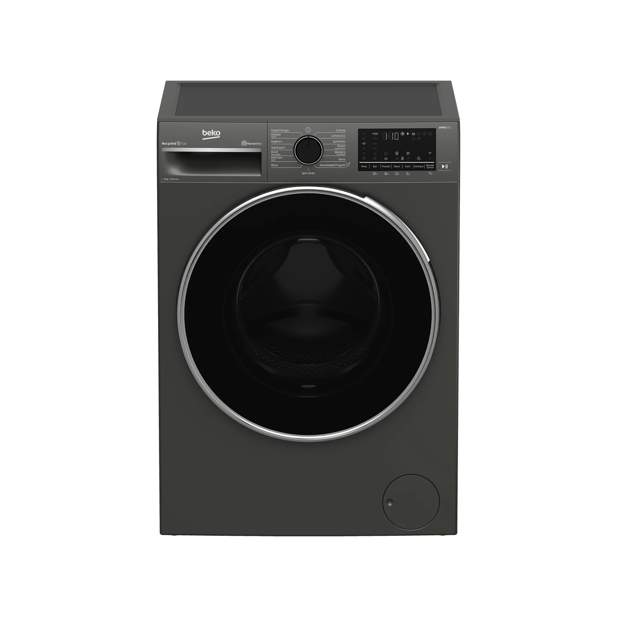 Beko 9kg Front Loader Washing Machine Manhattan Grey