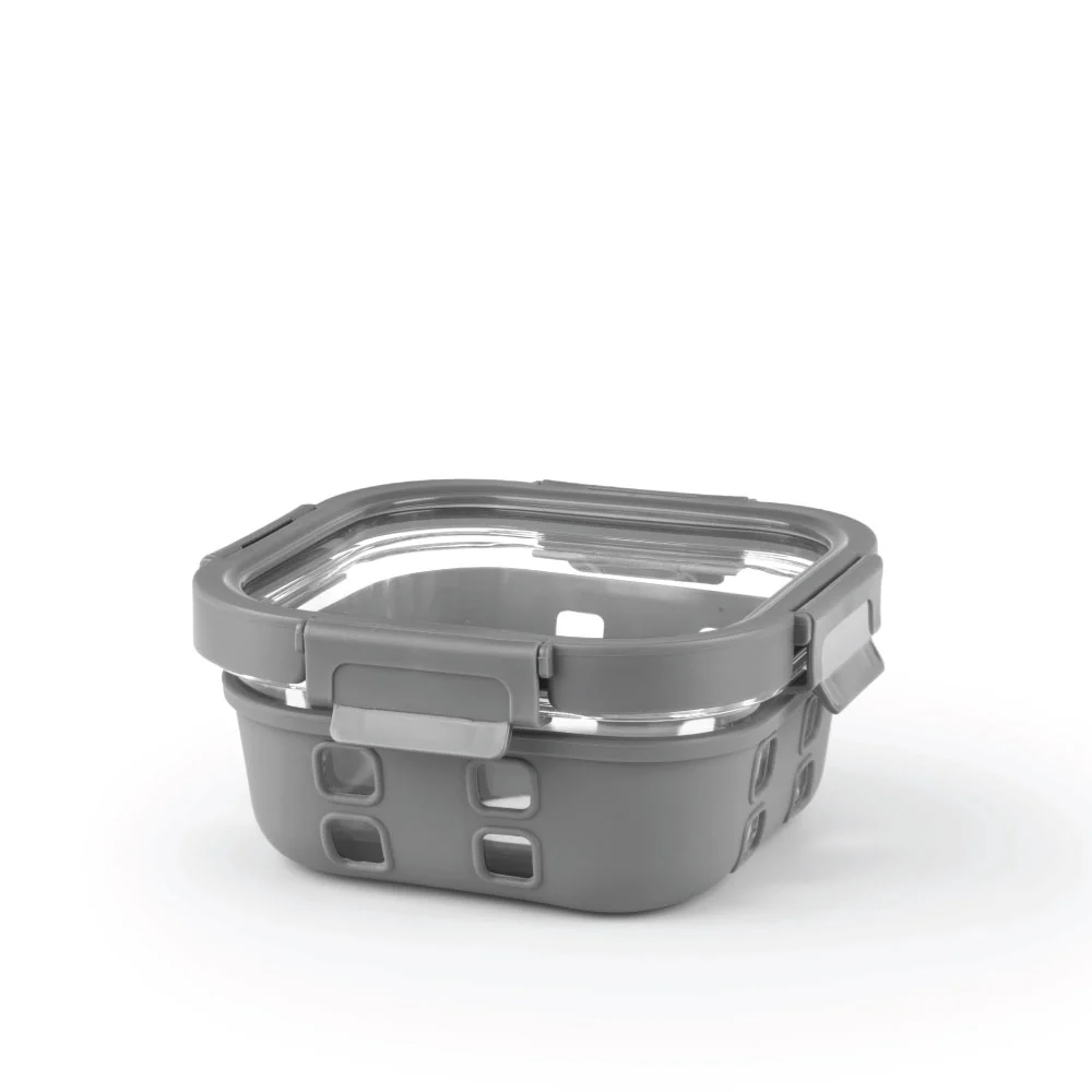 Borosil Tuff-Glass Klip n Store Plus, Square Container