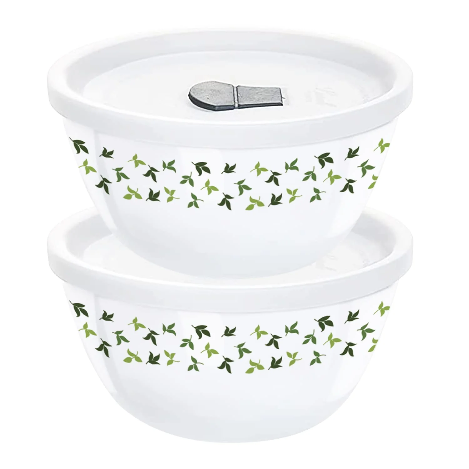 Larah by Borosil Sage 4 pc Mixing Bowl, 750 ml x 2