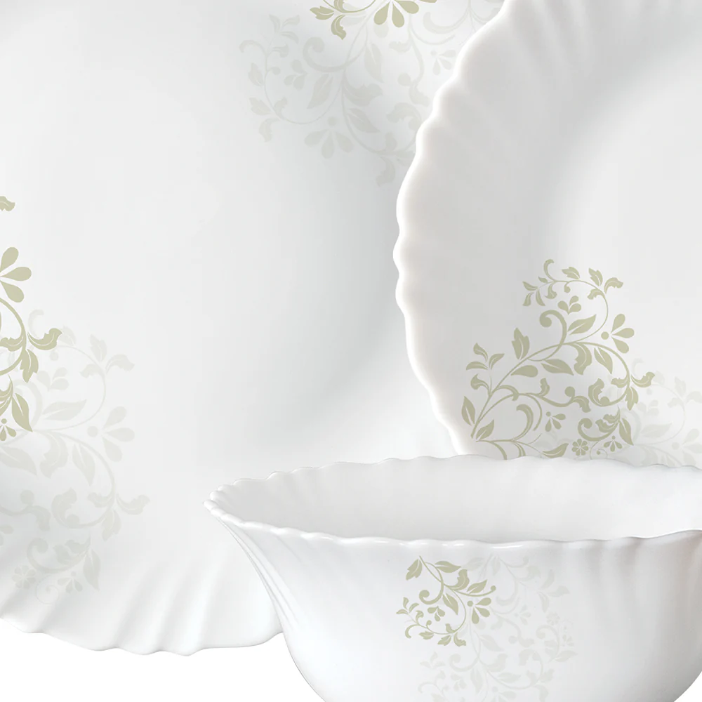 Larah by Borosil Ingot Dinner Set, 33 pc