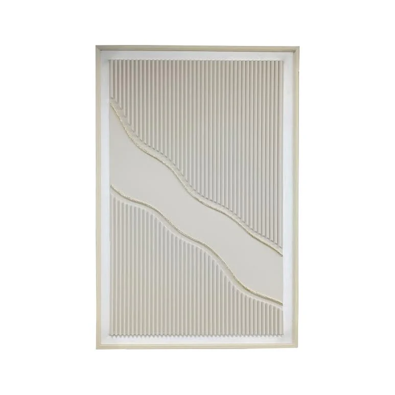 80 x 120cm Line Design Frame Cream