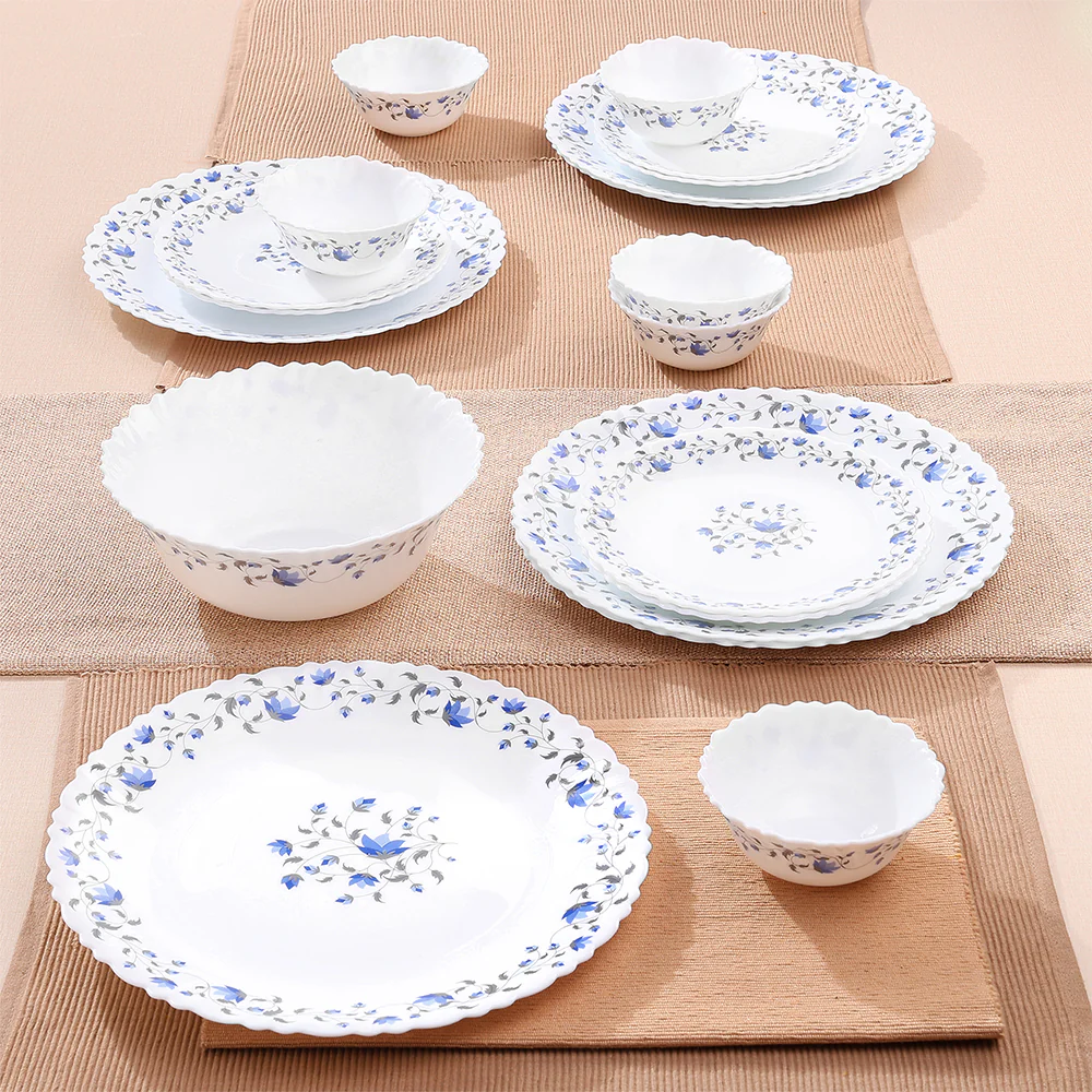 Larah by Borosil Helena Dinner Set, 19 pc