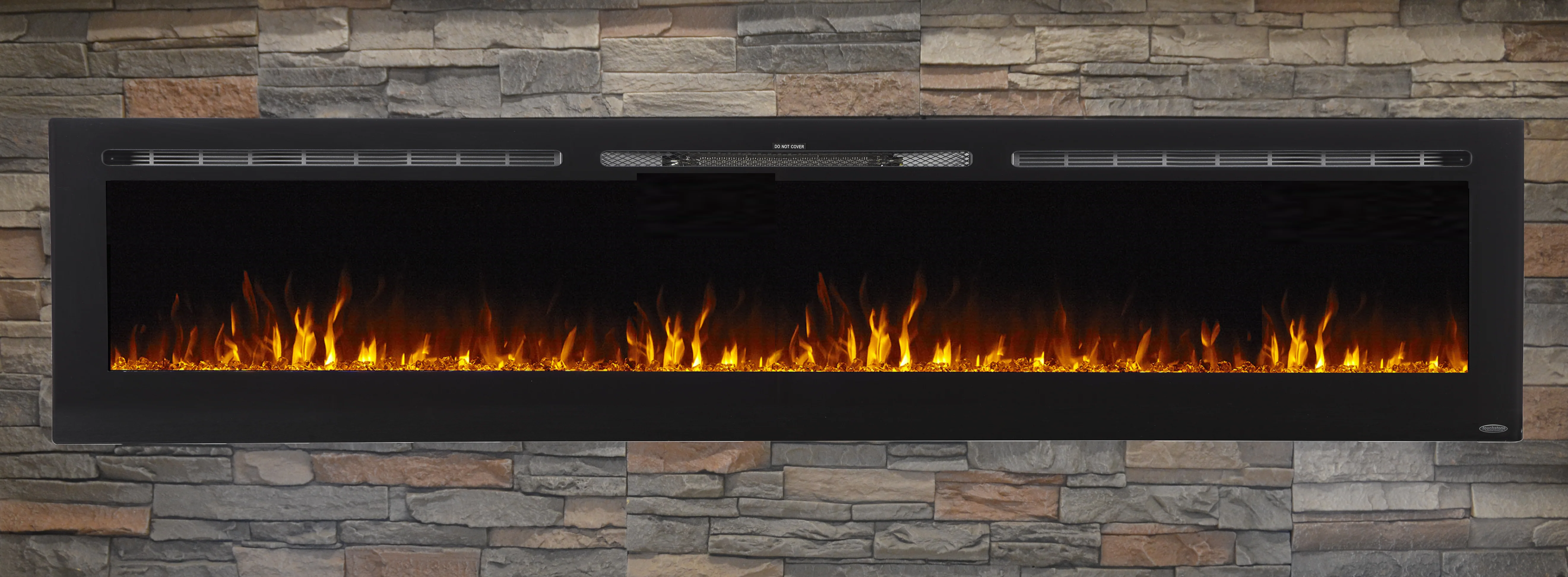 The Sideline 100 Inch Recessed Smart Electric Fireplace 80032