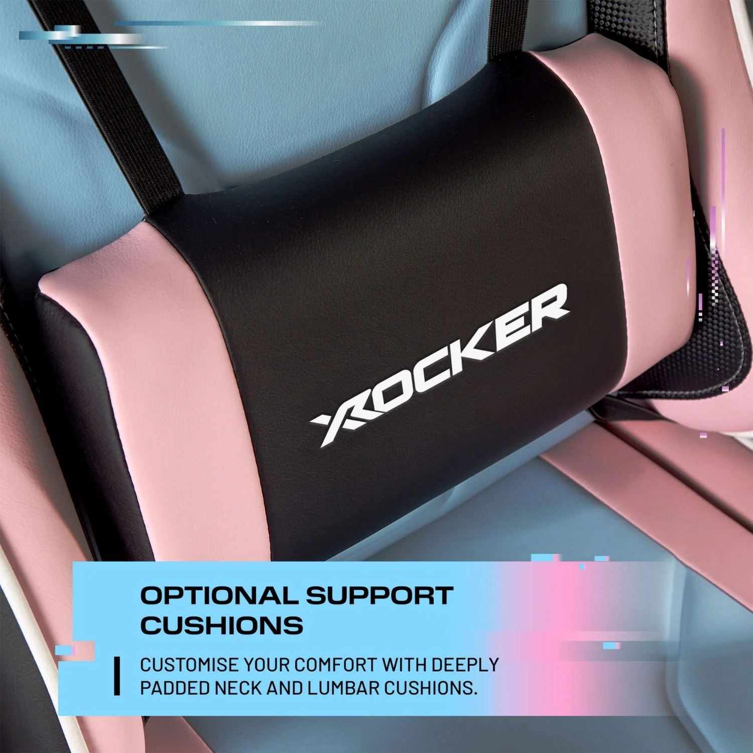 Agility eSport Ergonomic Gaming Chair - Bubblegum Edition