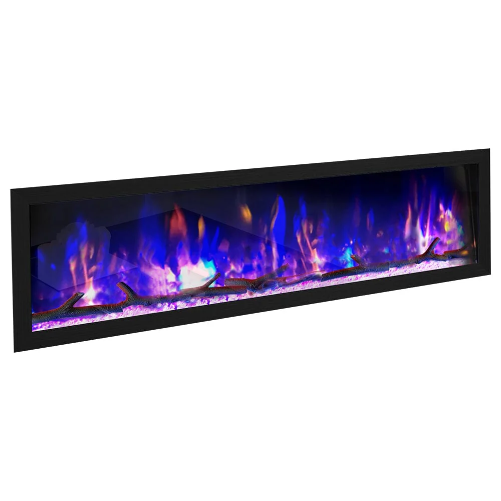 Dynasty 64-in Cascade Linear Electric Fireplace