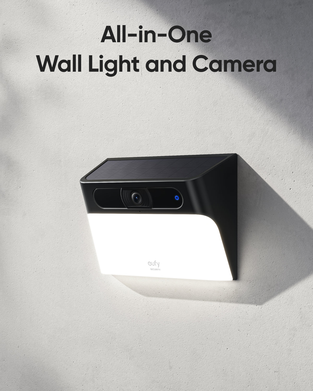 Eufy Solar-Powered 2K Solar Wall Light Cam S120 | T81A0311