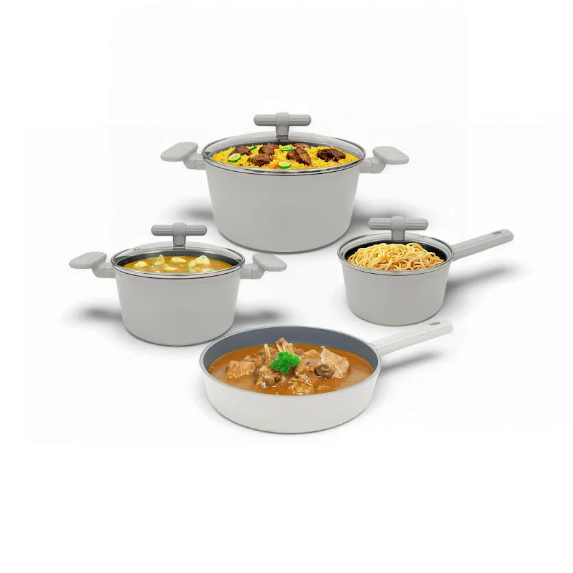 CH 7 Piece Cookware Set Grey