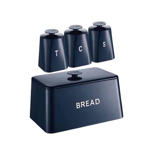 CH 4 Piece Opulence Canister Set Black