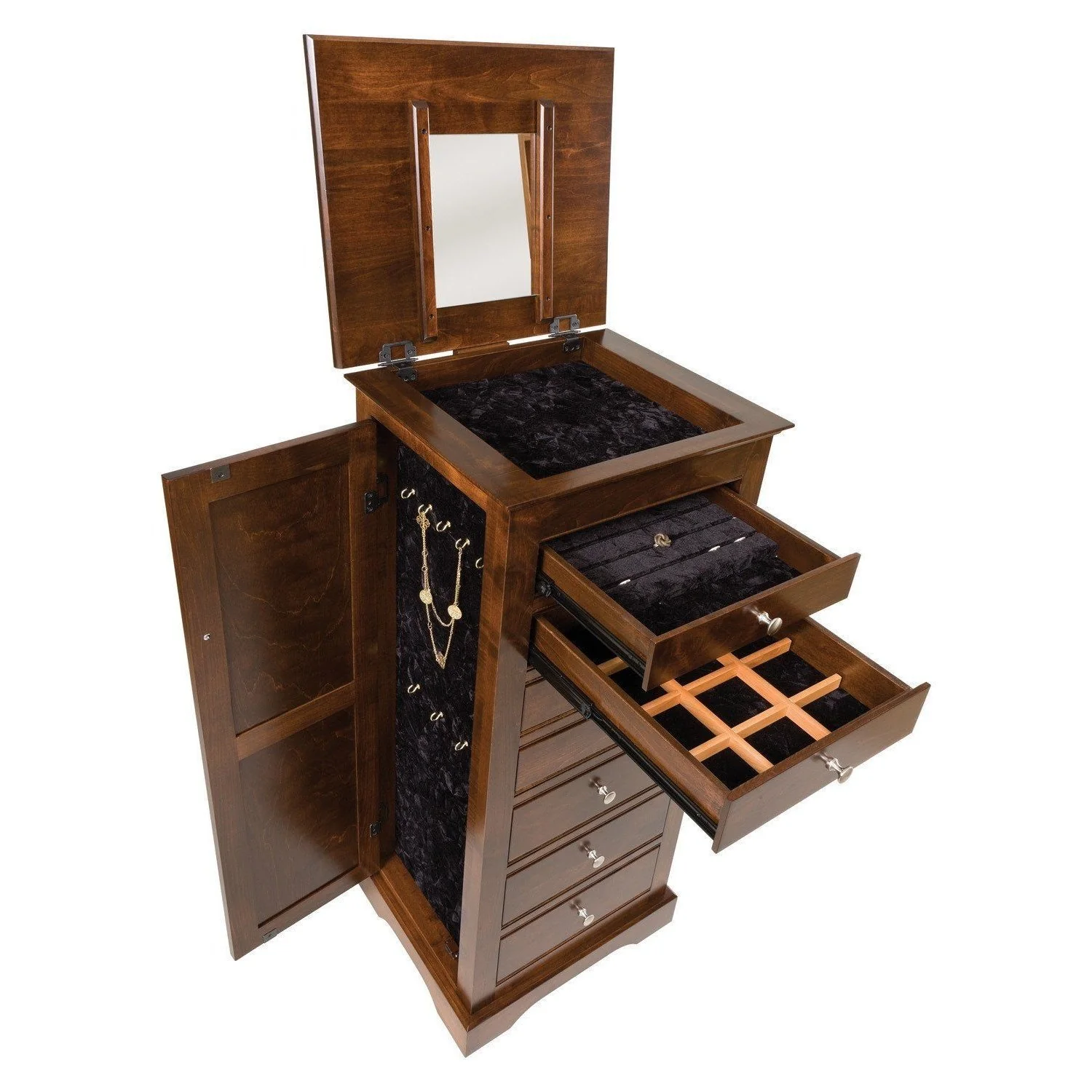 Amish Beaded Jewelry Armoire