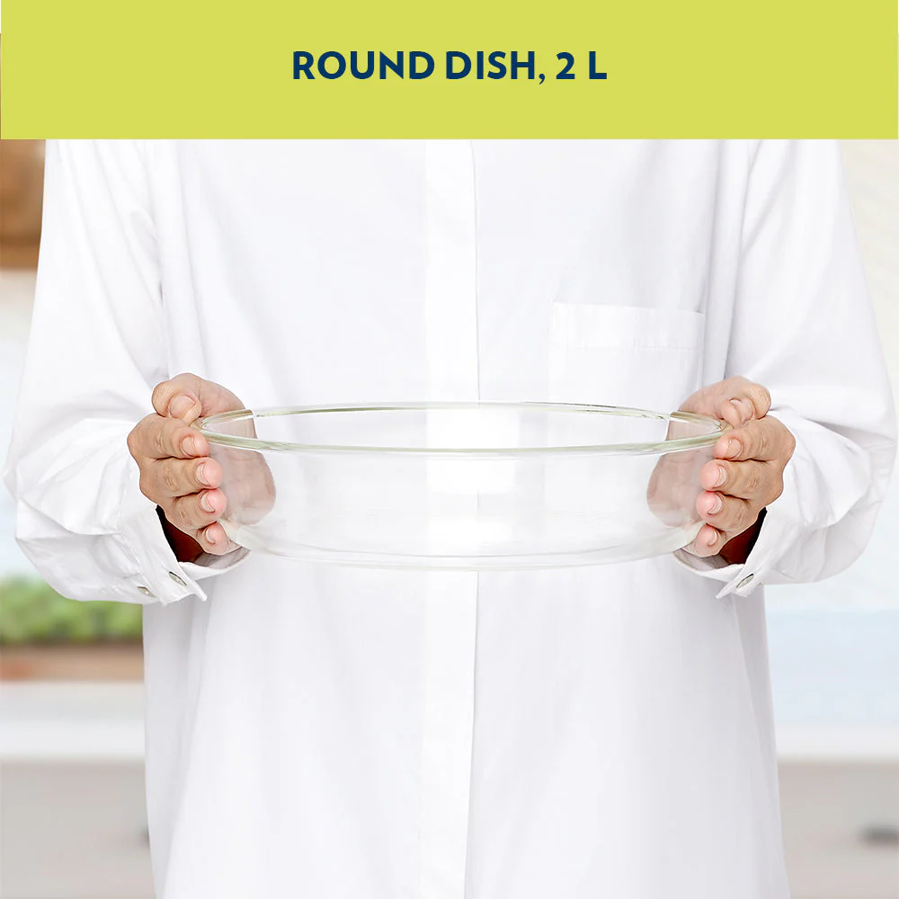 Borosil Round Dish, 2L