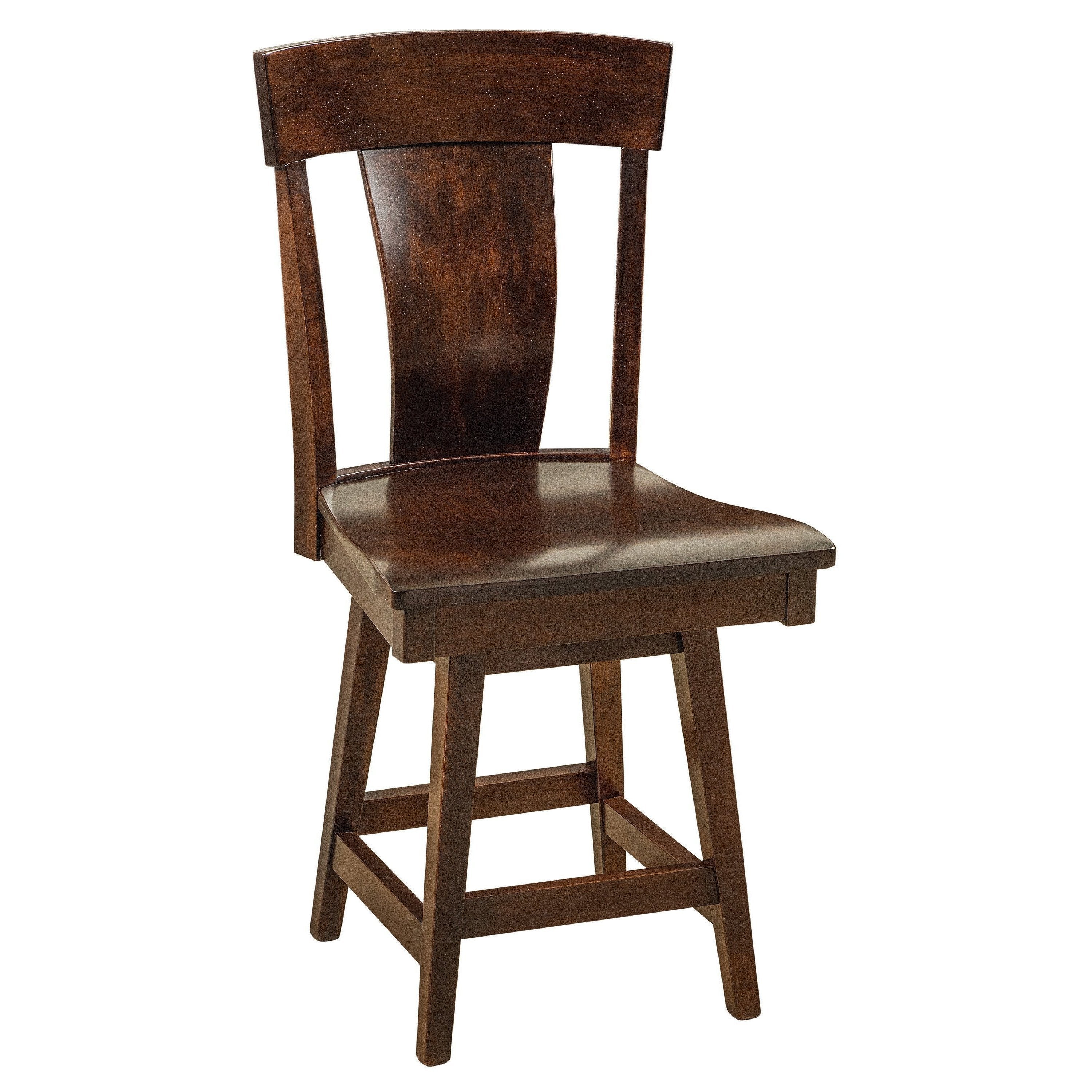 Amish Baldwin Swivel Bar Chair