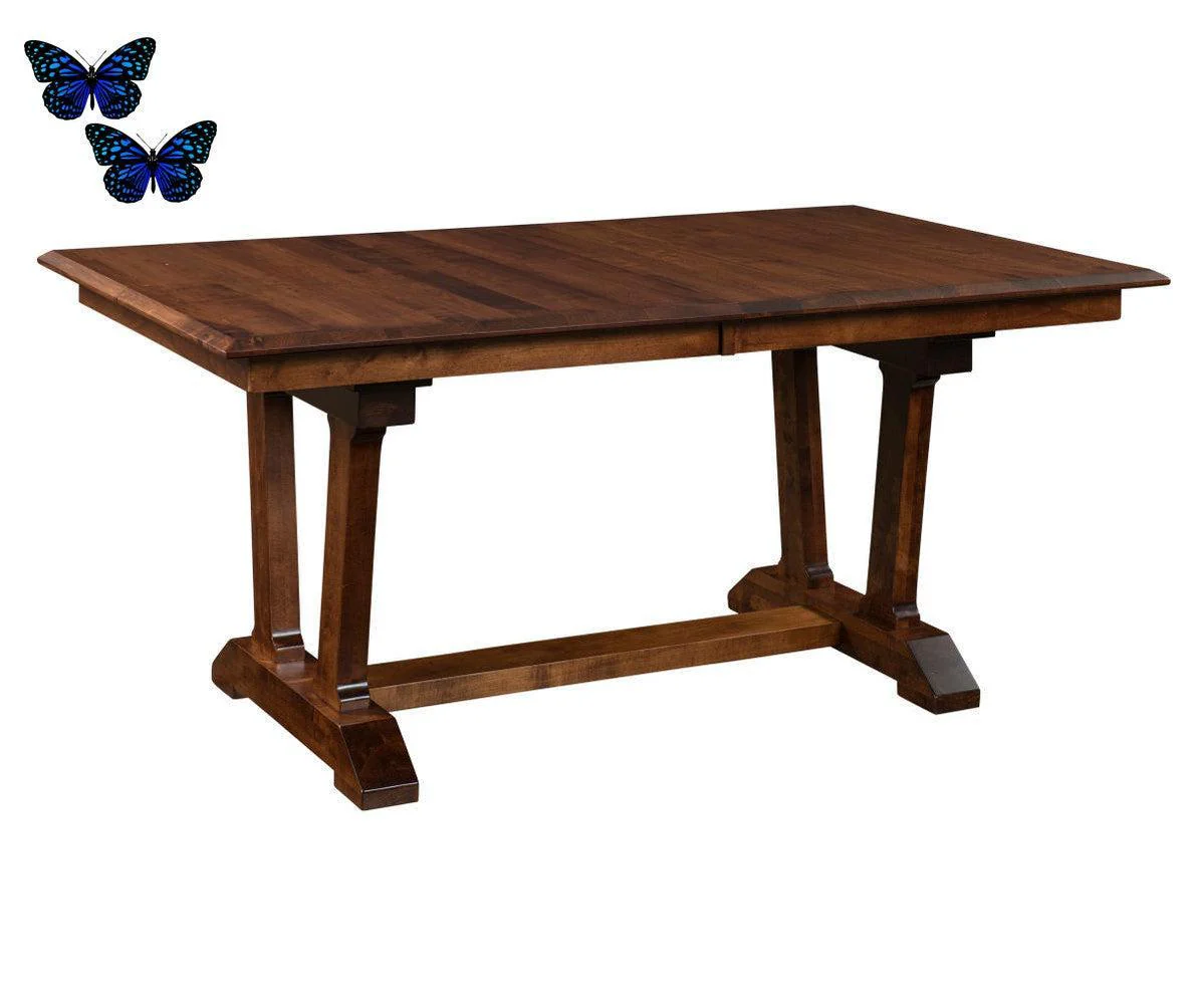 Amish Harper Double Pedestal Table