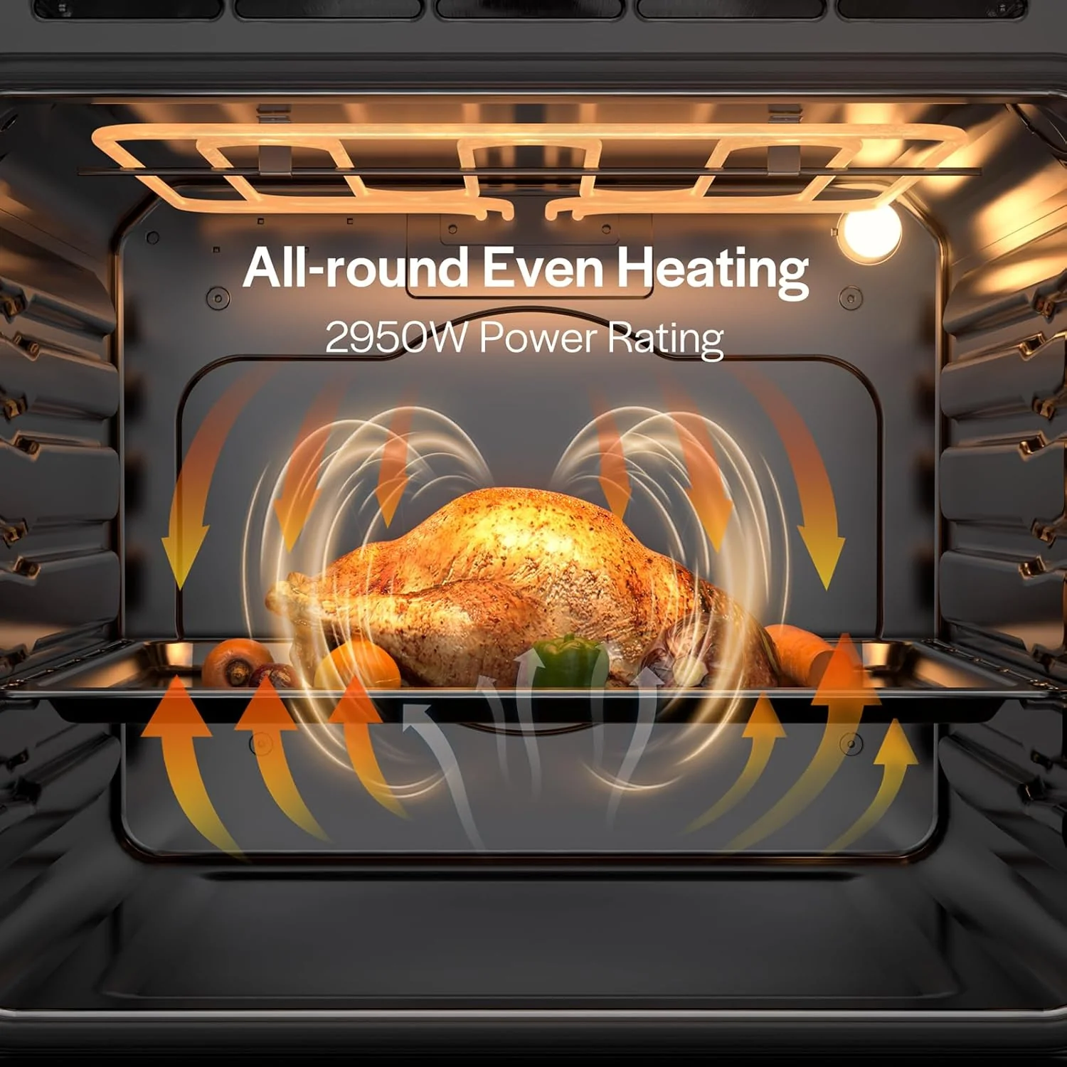 24-Inch Electric Wall Oven, 2.5 Cu. Ft. Stainless Steel, Mechanical Knobs