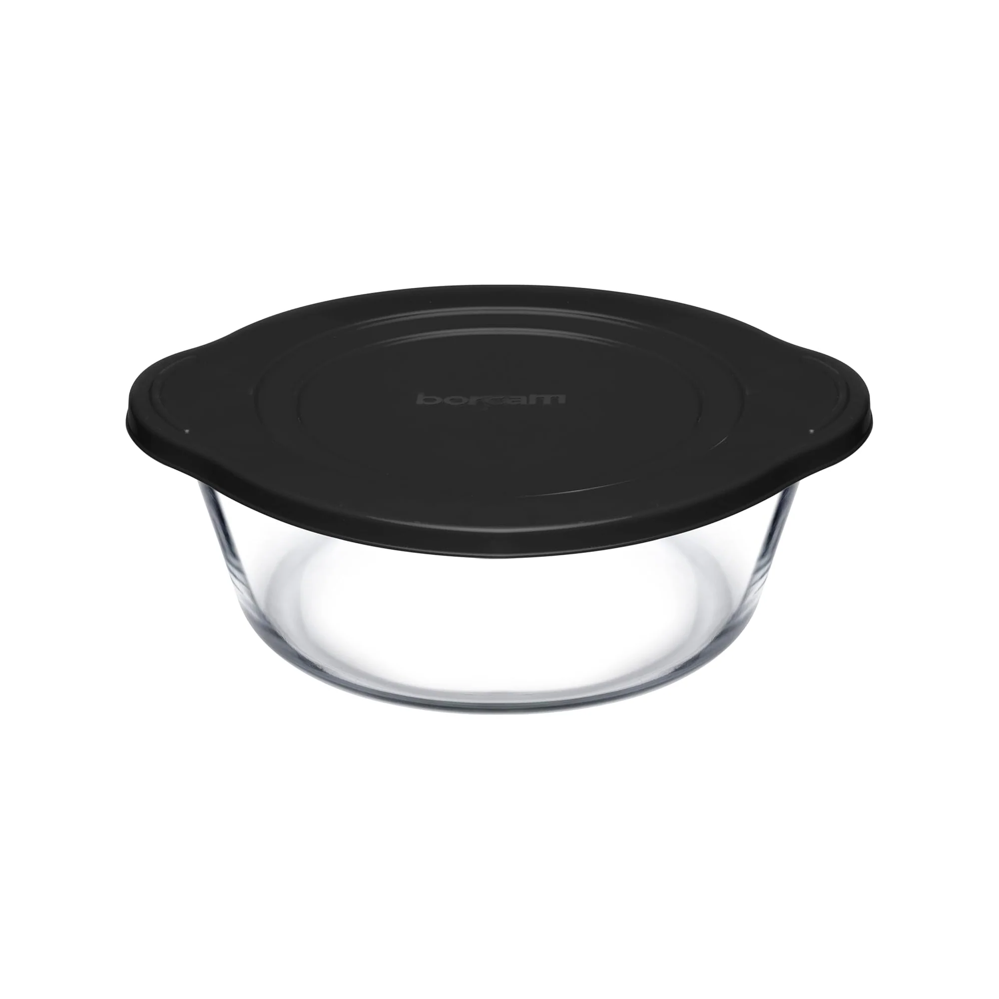 Borcam 840ml Casserole with Lid Clear