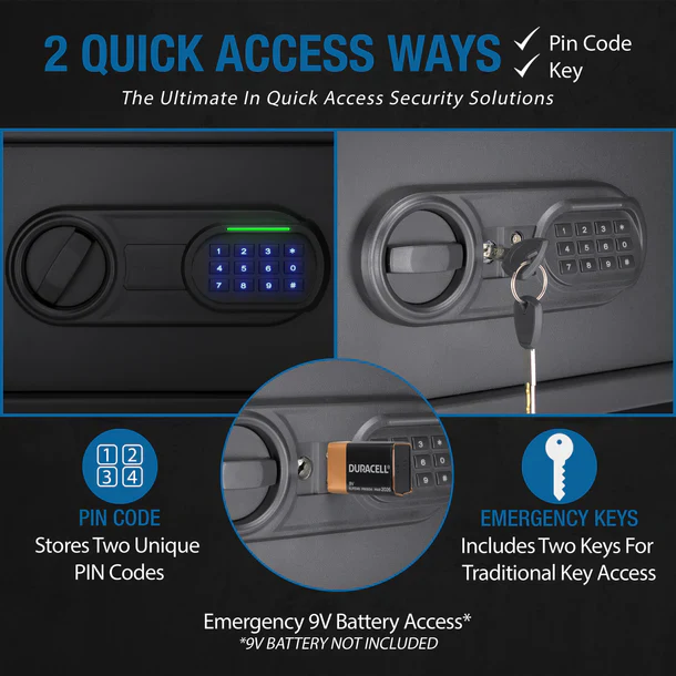 Barska AX13750 WardenLight LED Digital Keypad Safe