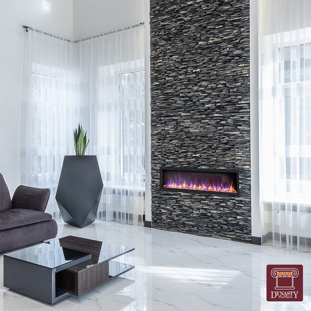 Dynasty 52-in Cascade Linear Electric Fireplace