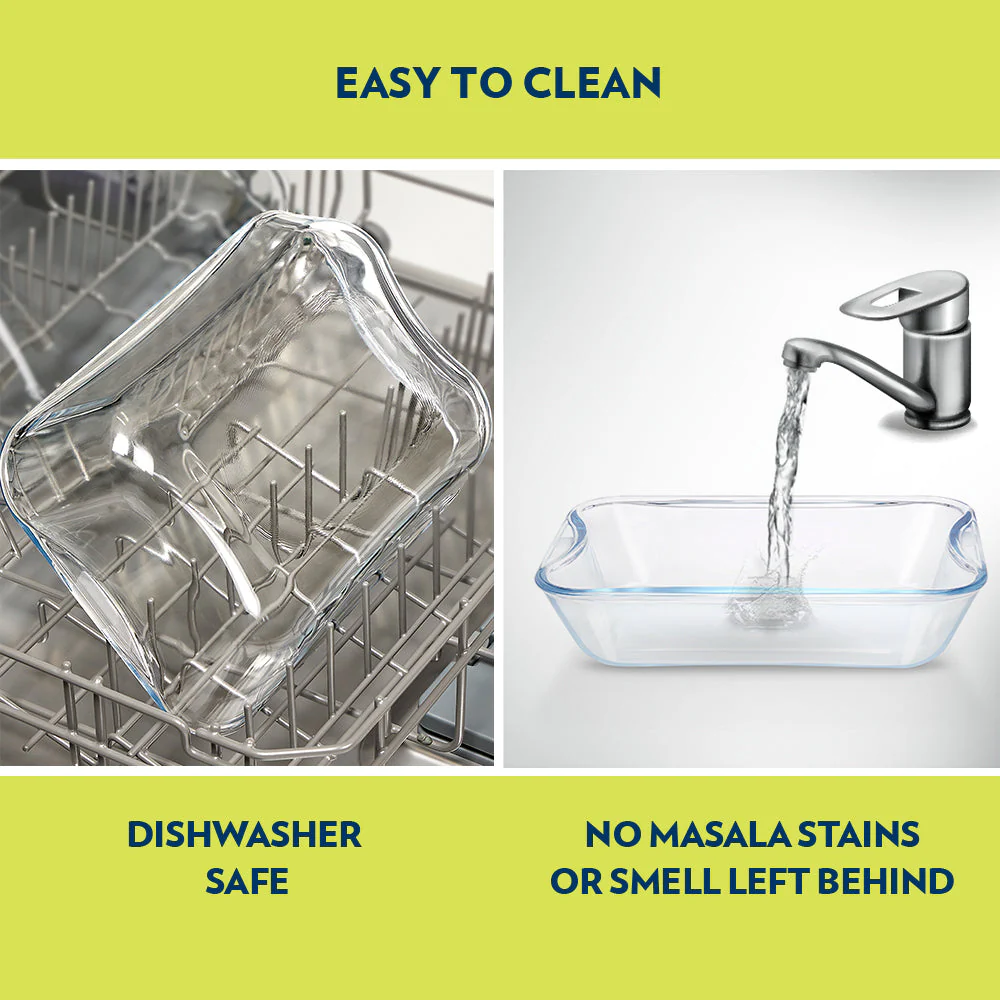 Borosil EasyGrip Rectangular Dish, 1.5L