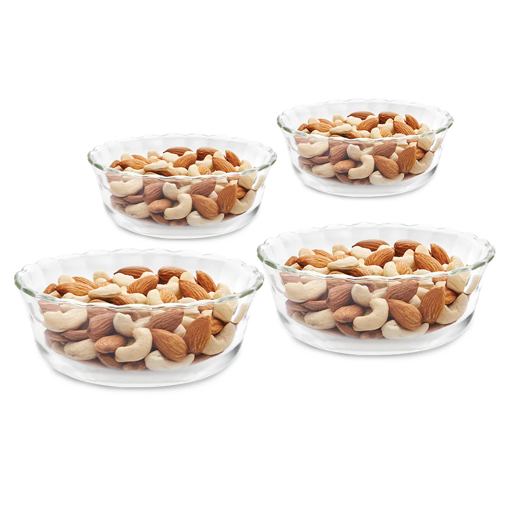 Borosil Designer Bowl Set, 430ml x 4