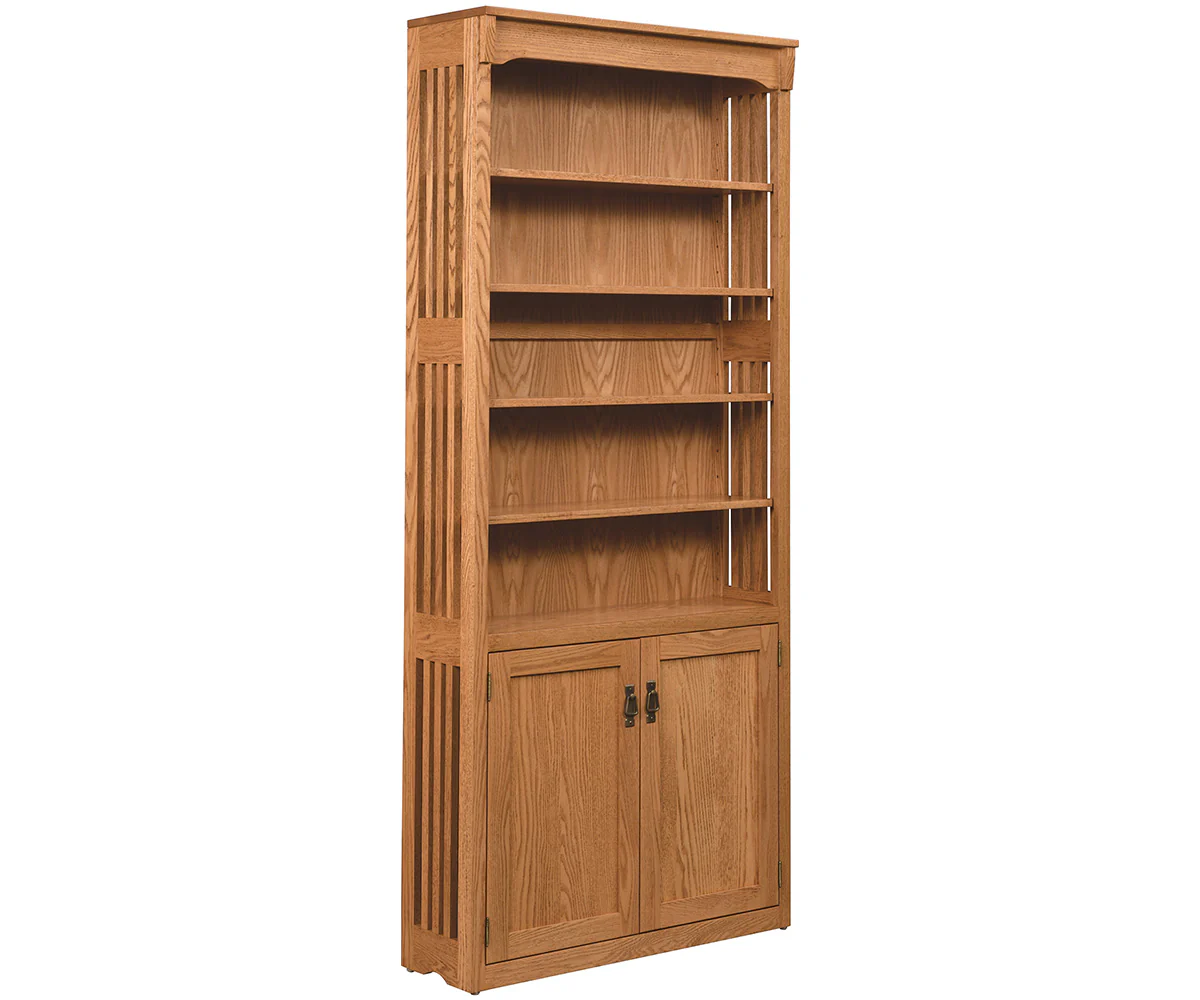 Amish  Spindle Five Shelf Bookcase