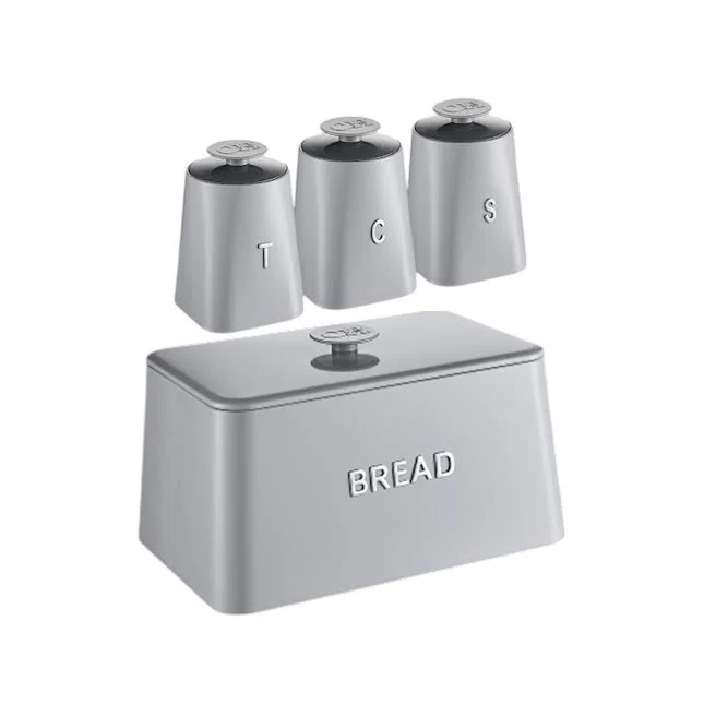 CH 4 Piece Opulence Canister Set Grey