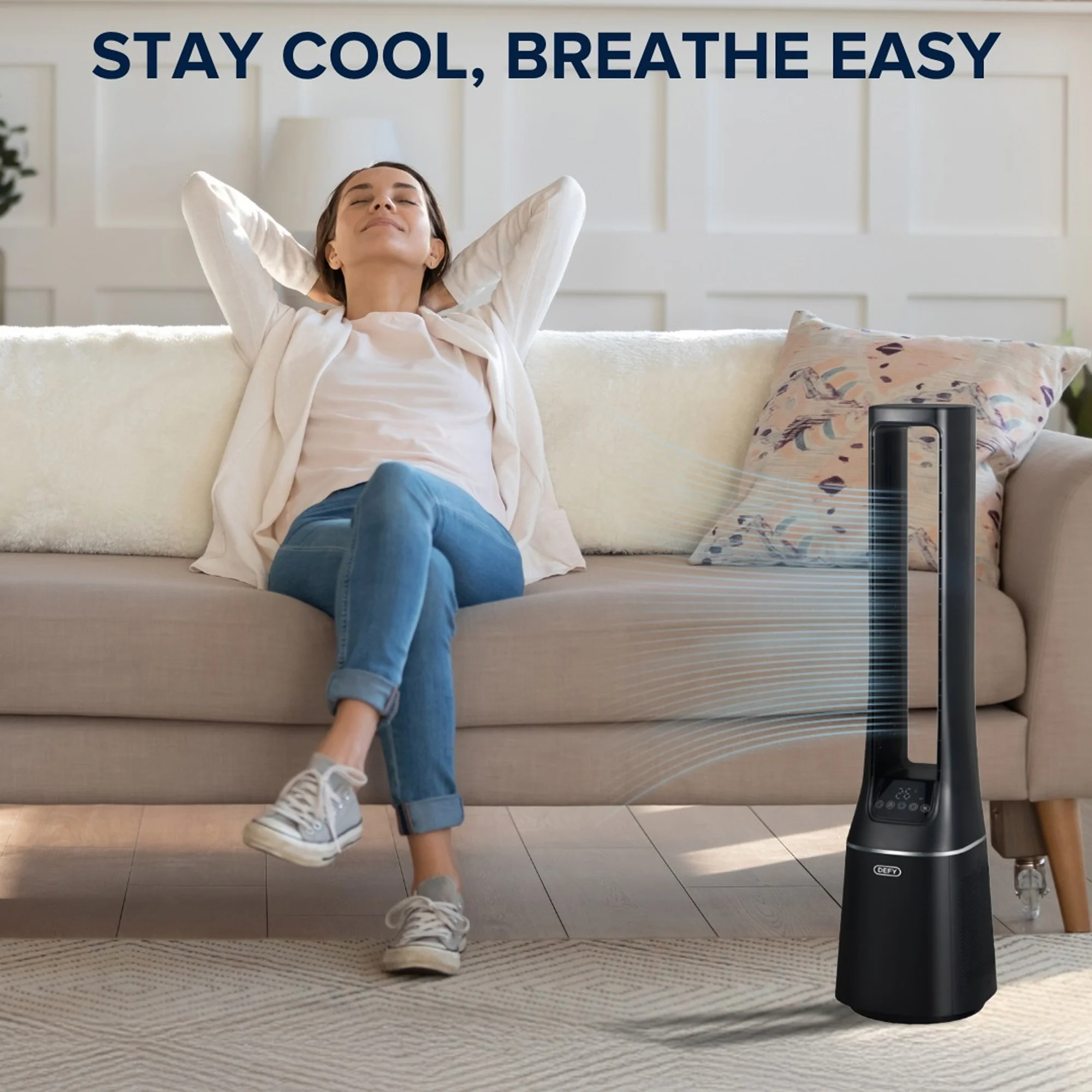 Defy Bladeless Fan & Purifier Matte Black