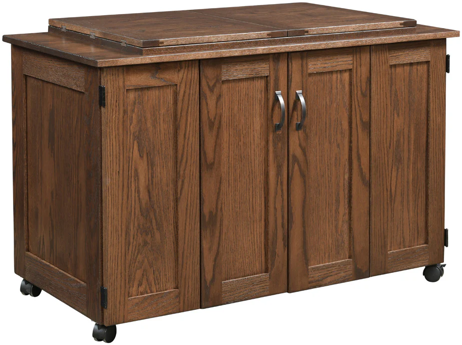 Amish Extra Large Double Top Serger Cabinet