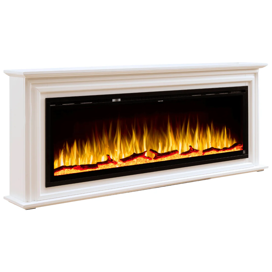 Sideline Elite 60 Inch Smart Electric Fireplace with Encase Surround Mantel