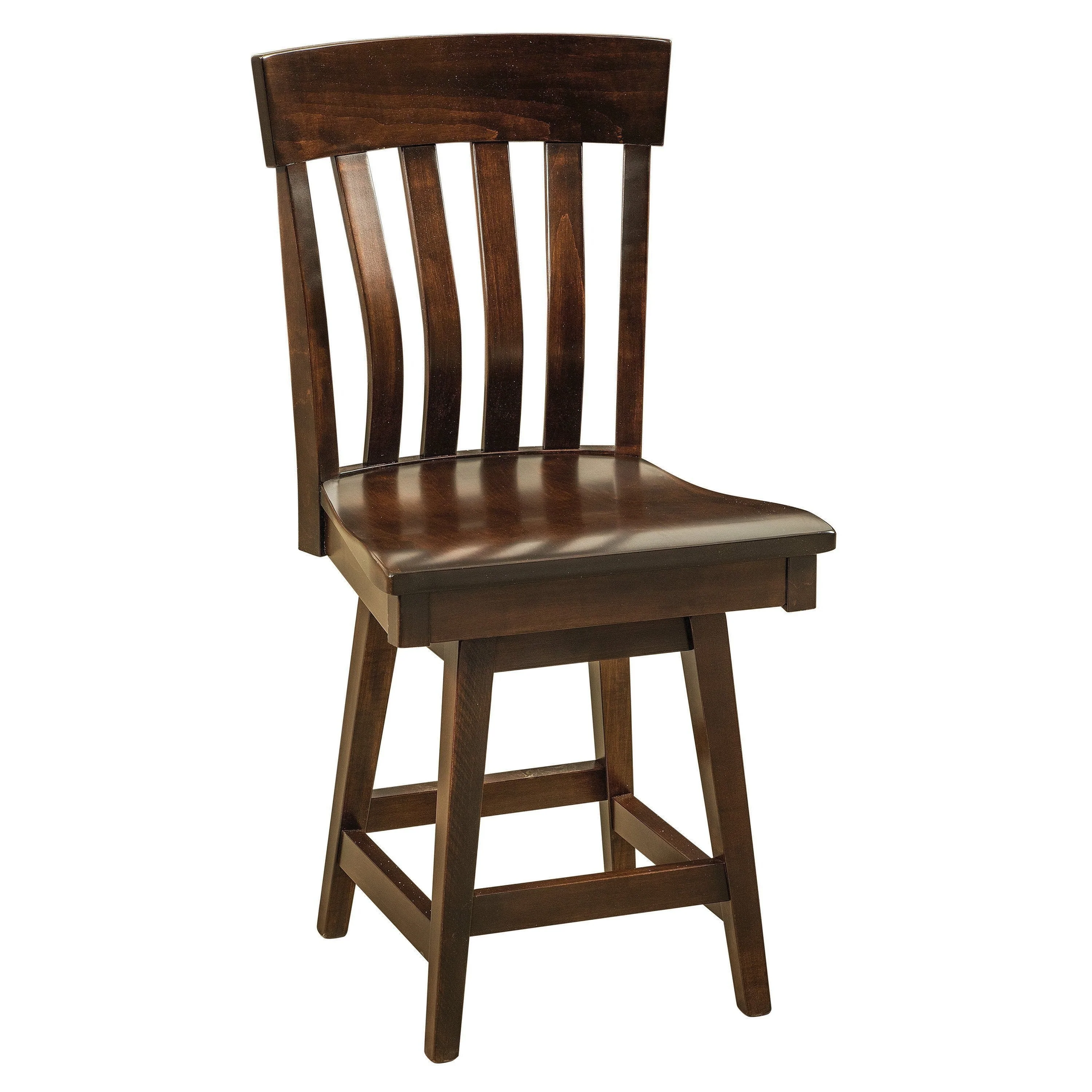 Amish Galena Swivel Bar Chair