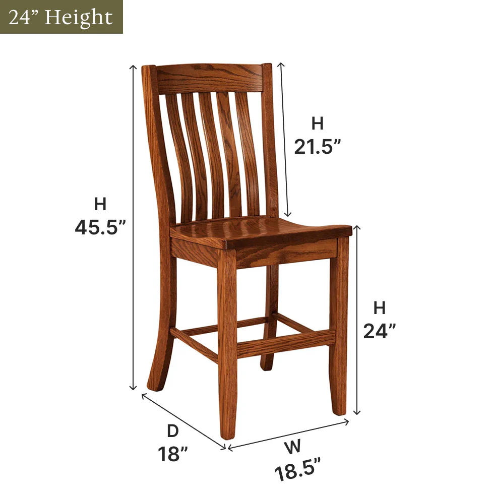 Amish Houghton Bar Chair