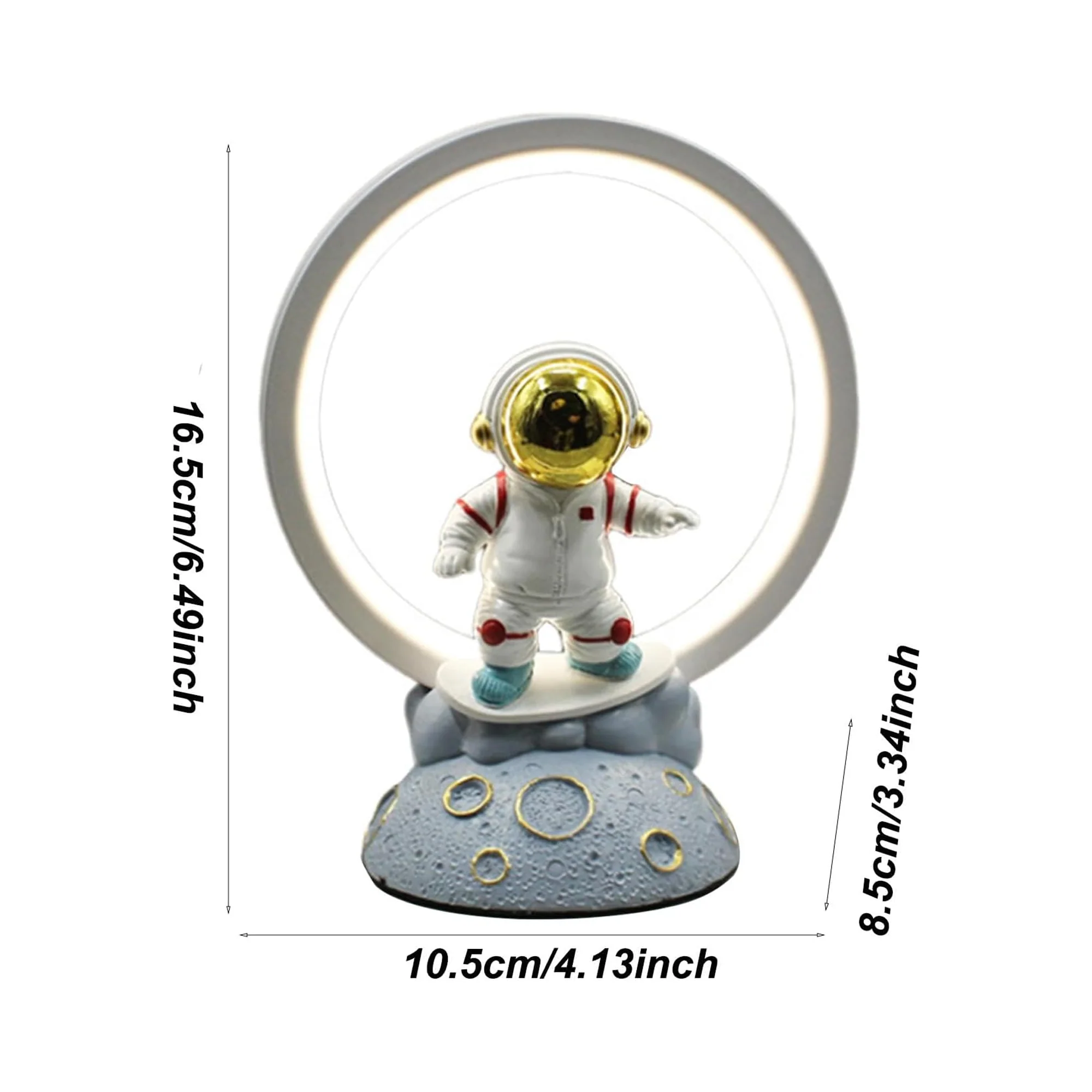 Astronaut Space Themed LED Night Light White