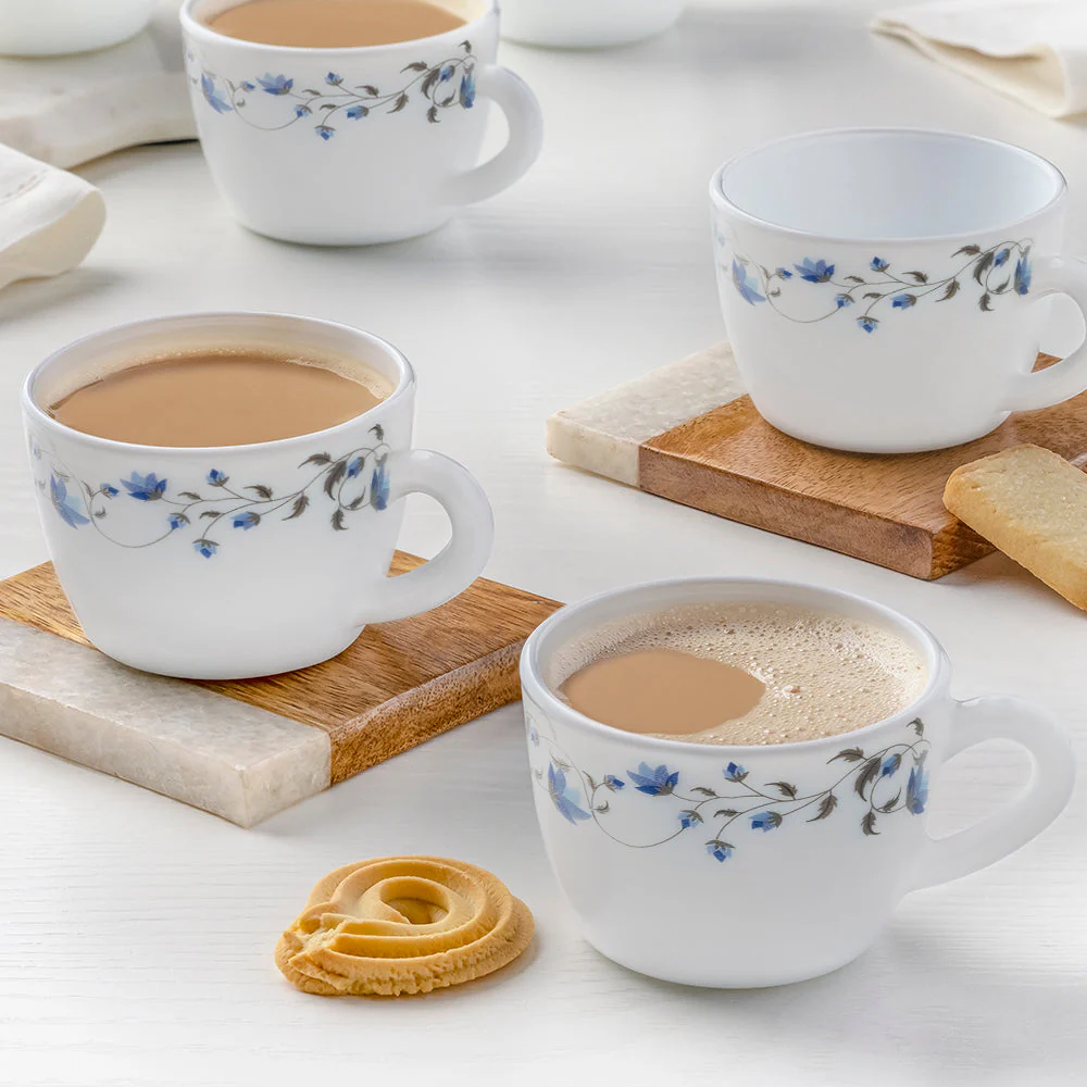 Larah by Borosil Helena Cup Set, 140ml x 6