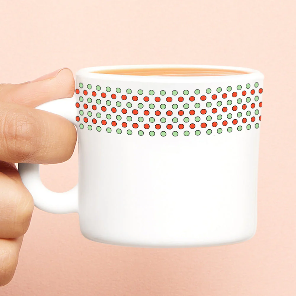 Larah by Borosil Waltz Mug Set, 240ml x 2