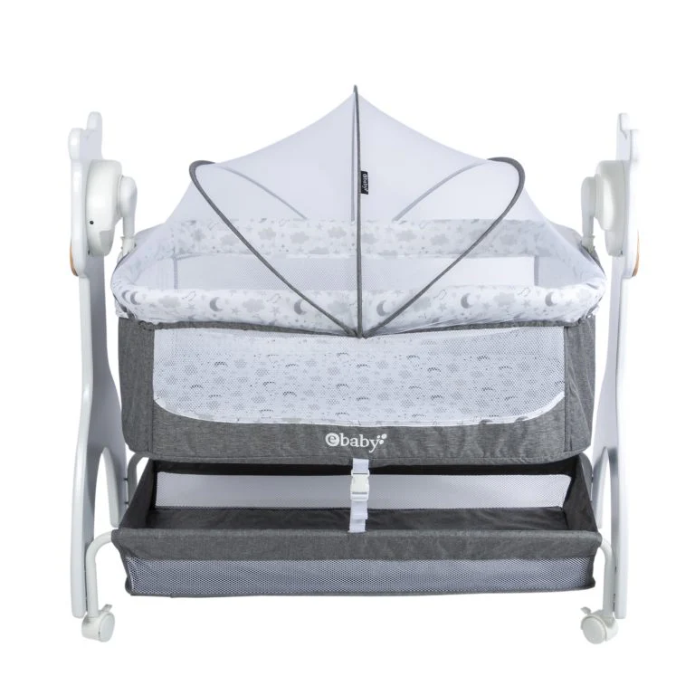 CUNA CORRAL DE LUJO AURA EB754 GRIS EBABY
