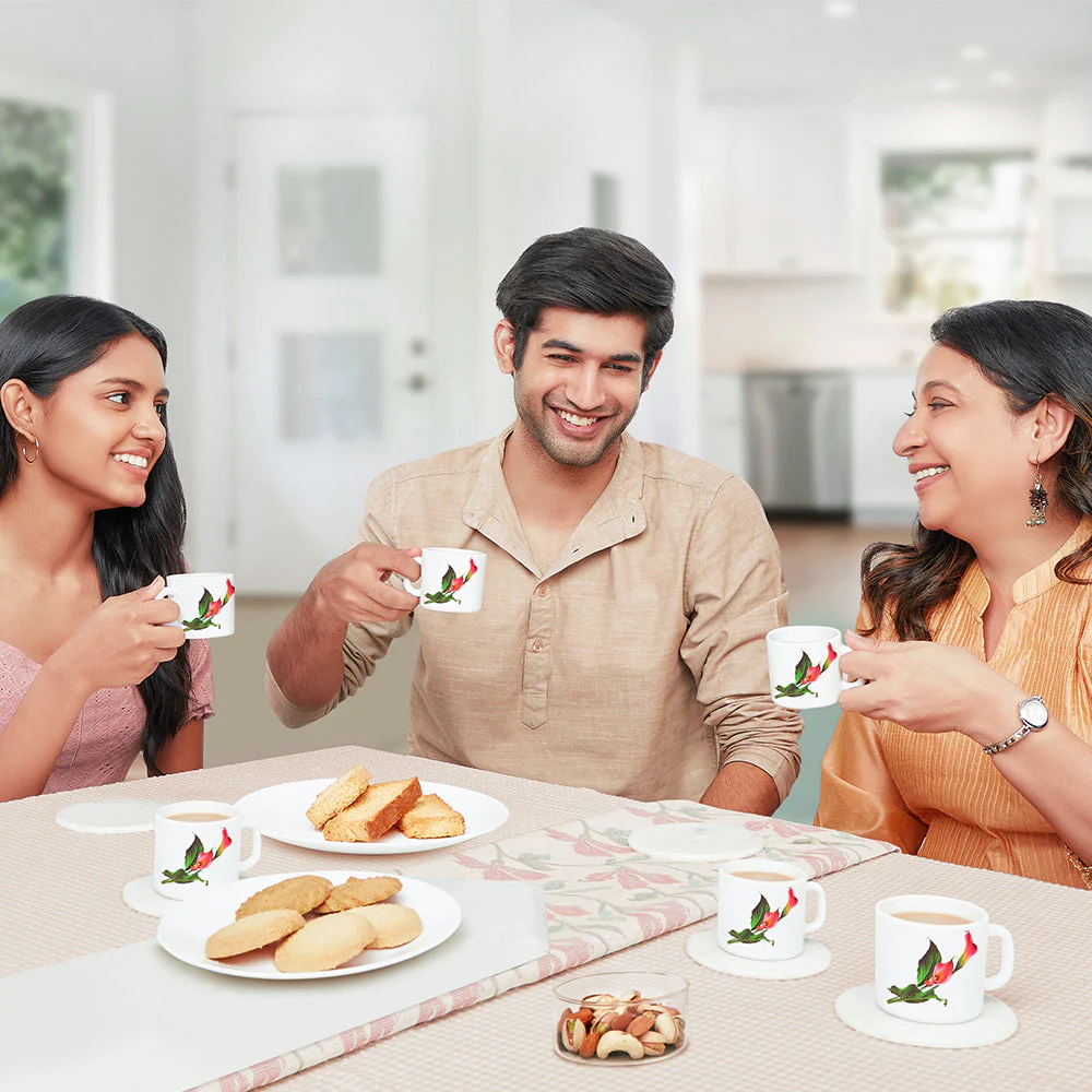 Larah by Borosil Stargazer Mug Set, 240ml x 2