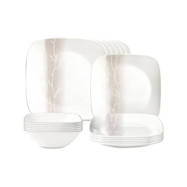 Corelle 18 Piece Wander Dinner Set White