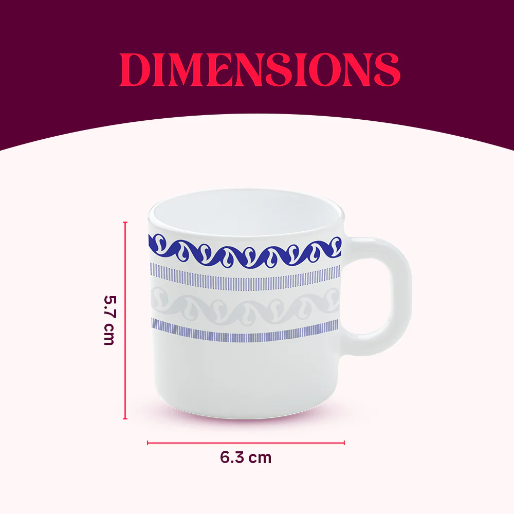 Jazzblue Mug Set, 100ml x 6