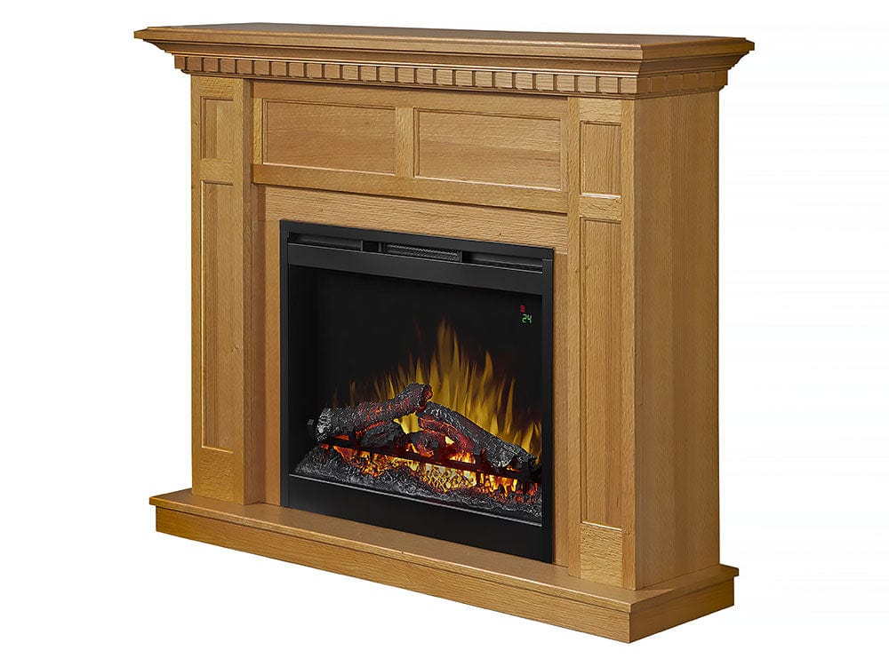 Wilson Electric Fireplace Mantel Package in Rift Oak