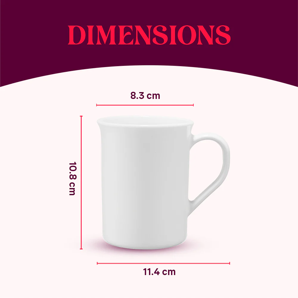 Larah by Borosil Tri Wave Mug, 350ml