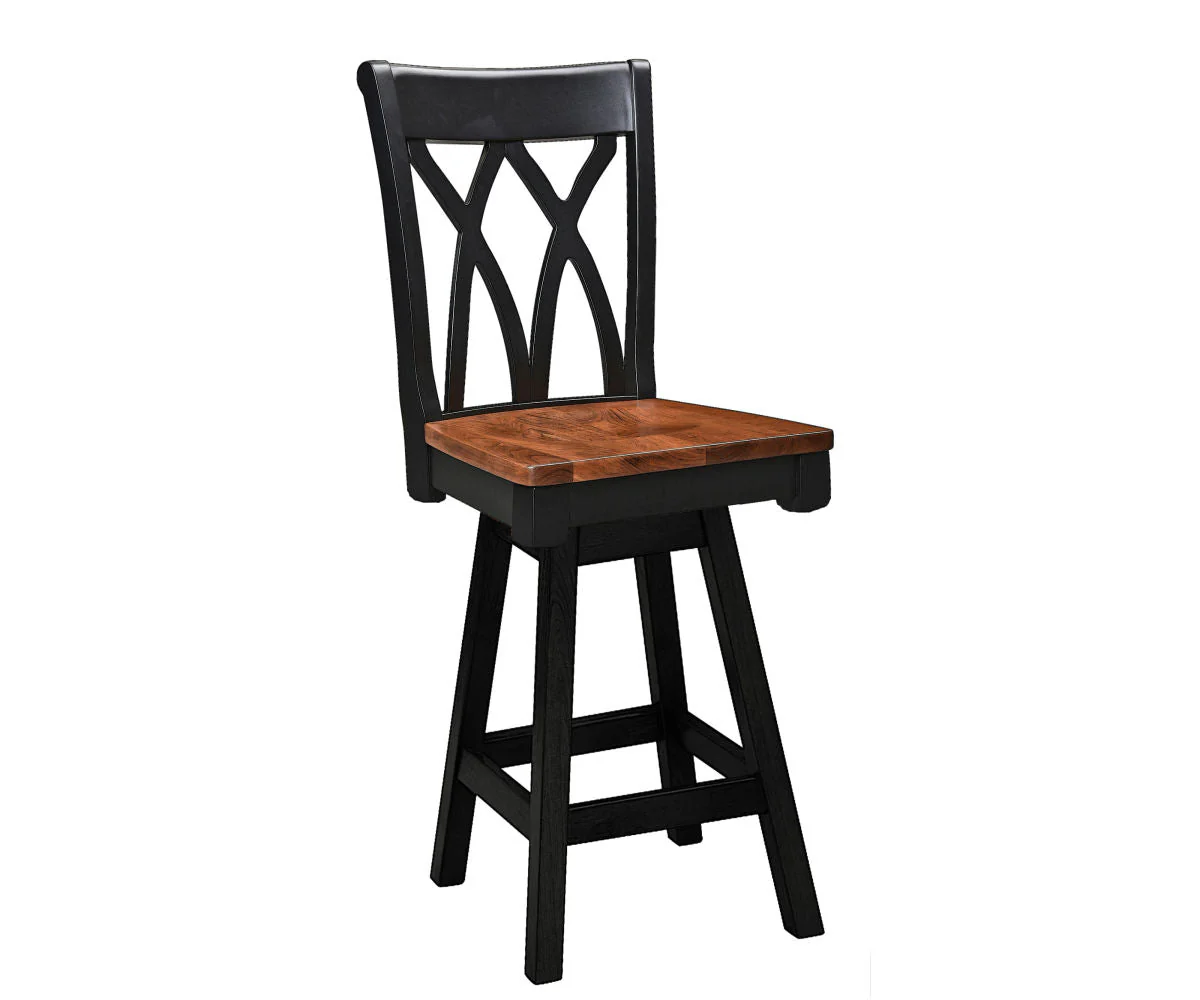 Amish Kula Swivel Bar Chair