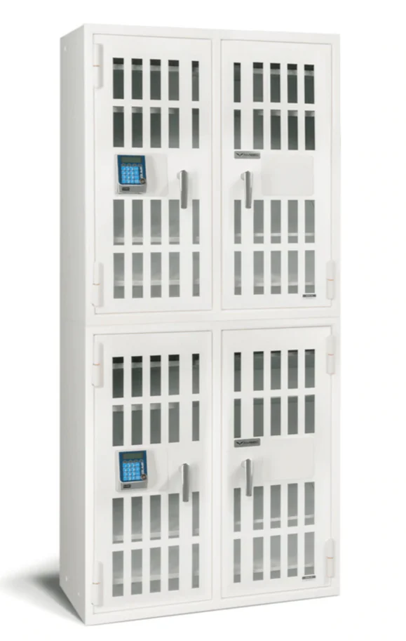 AMSEC NARCO8336 Four Door Narcotics Pharmacy Safe with 24 Shelves