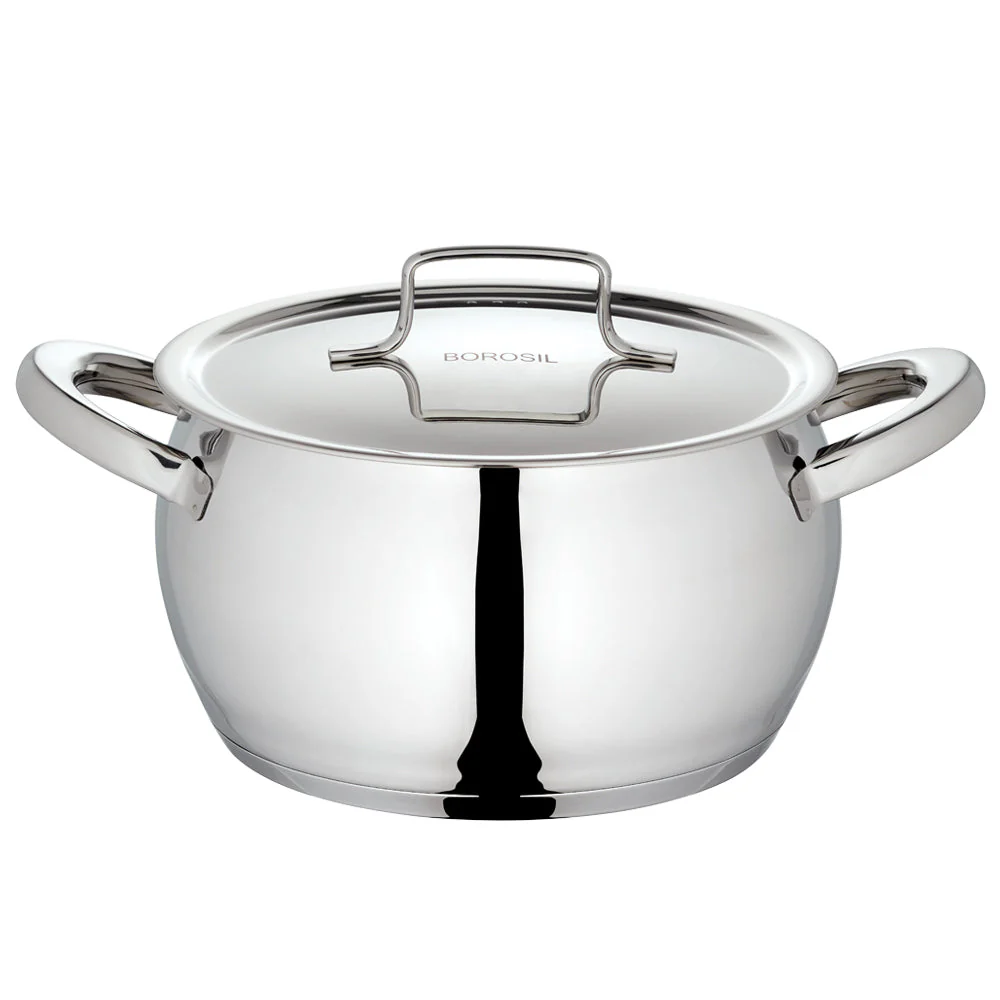 Borosil Cookfresh SS Handi Casserole + Lid, 4L