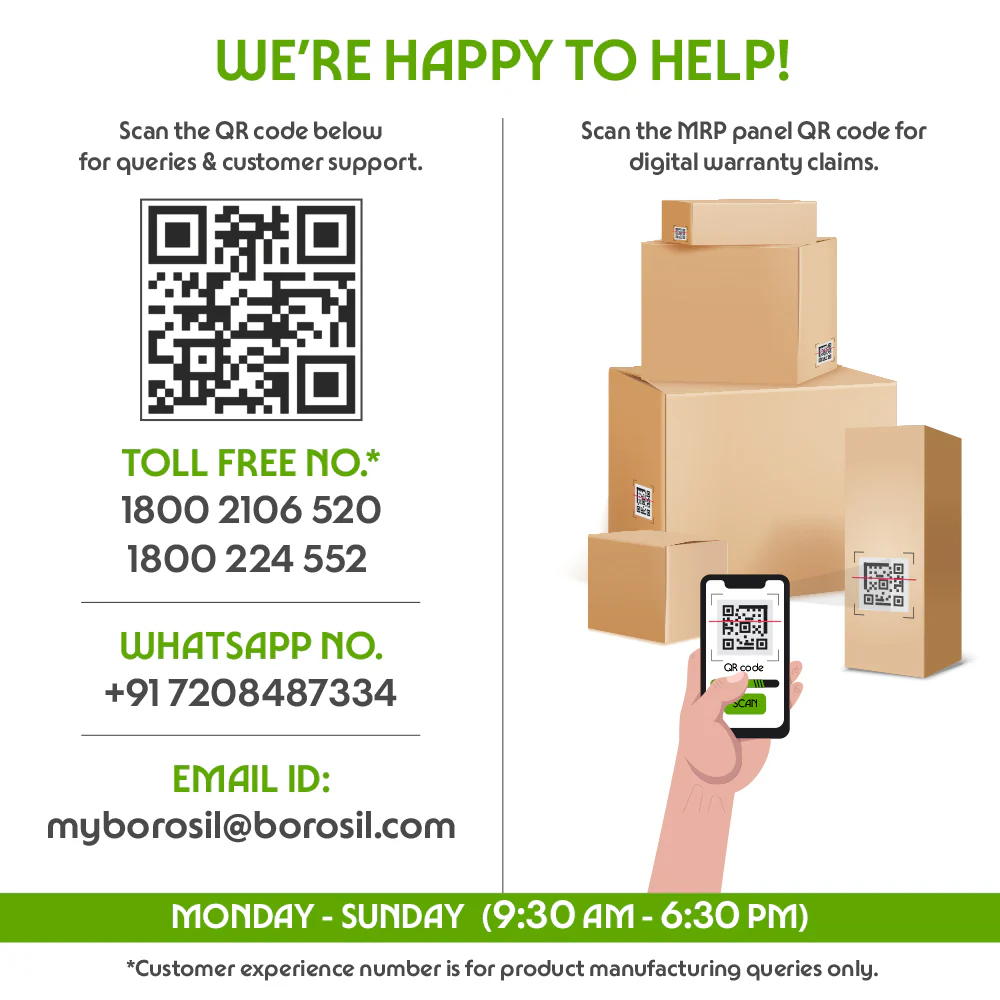 Borosil Mixing & Serving Bowl, 3.5L