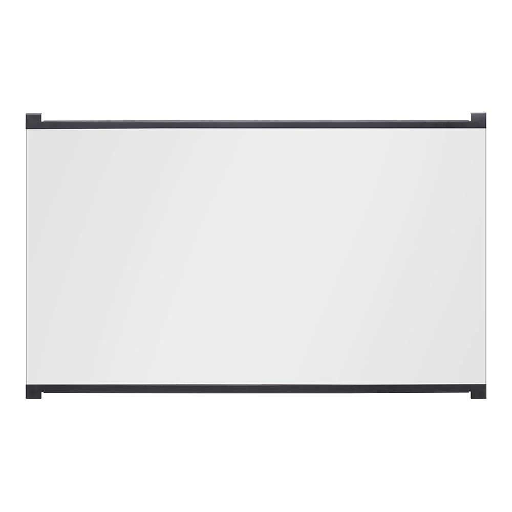 Dimplex Single Pane Glass Door Front for 33-in Built-In Fireplace- BFGLASS33BLK