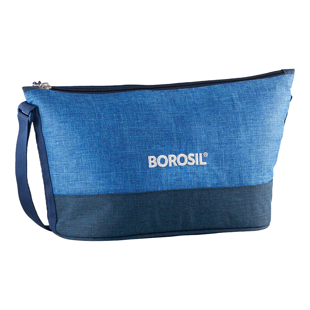 Borosil Prime Lunch Bag, Daisy, For Set of 4, (320ml & 240ml) (Only Bag)