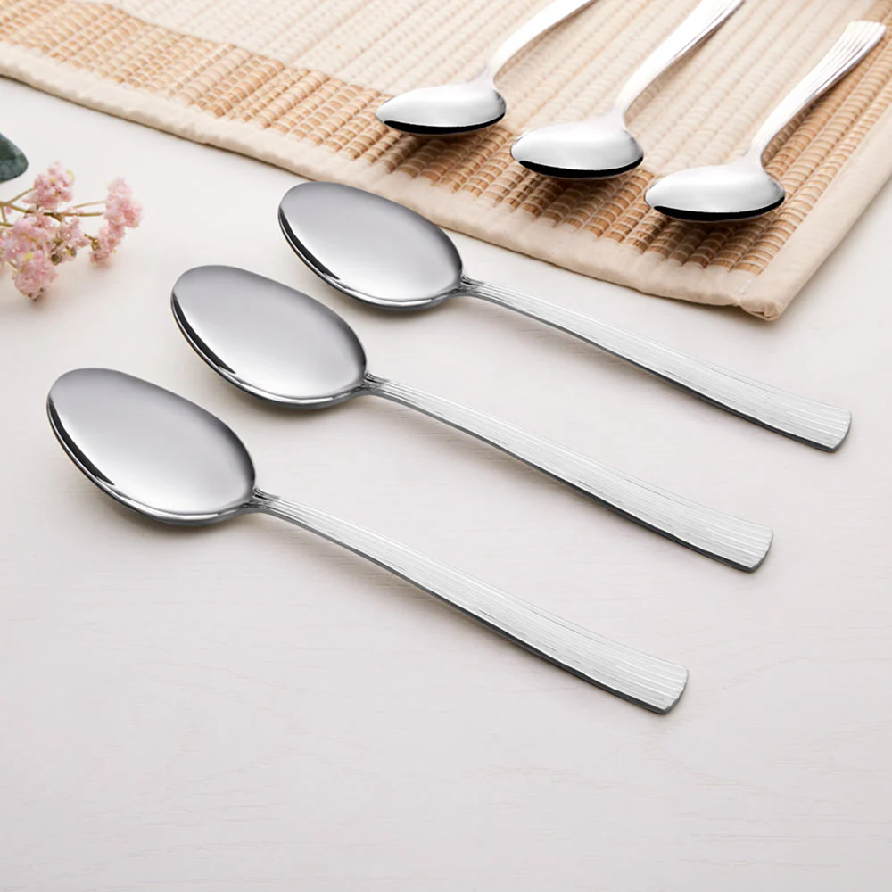 Borosil Vintage Dessert Spoon, Set of 6-16 cm