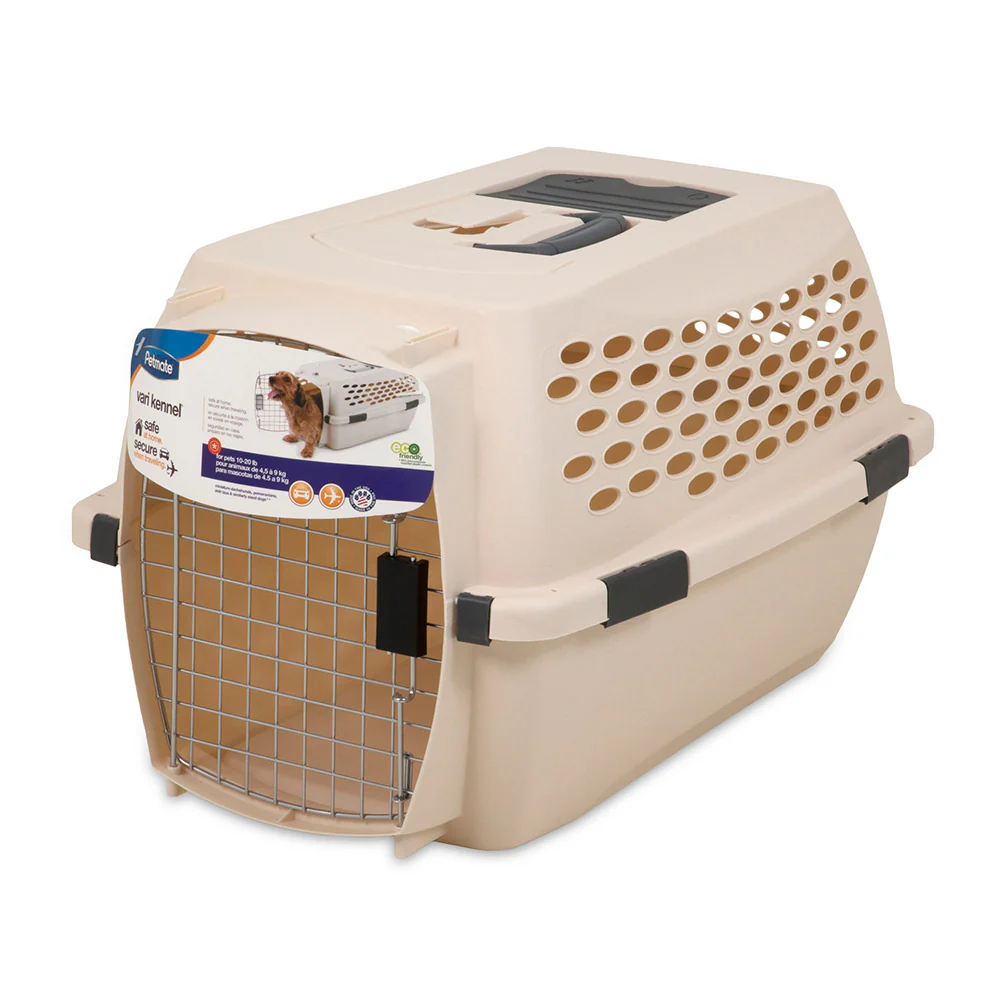 Petmate® Vari Kennel Taupe/Black Color 25-30 Lbs