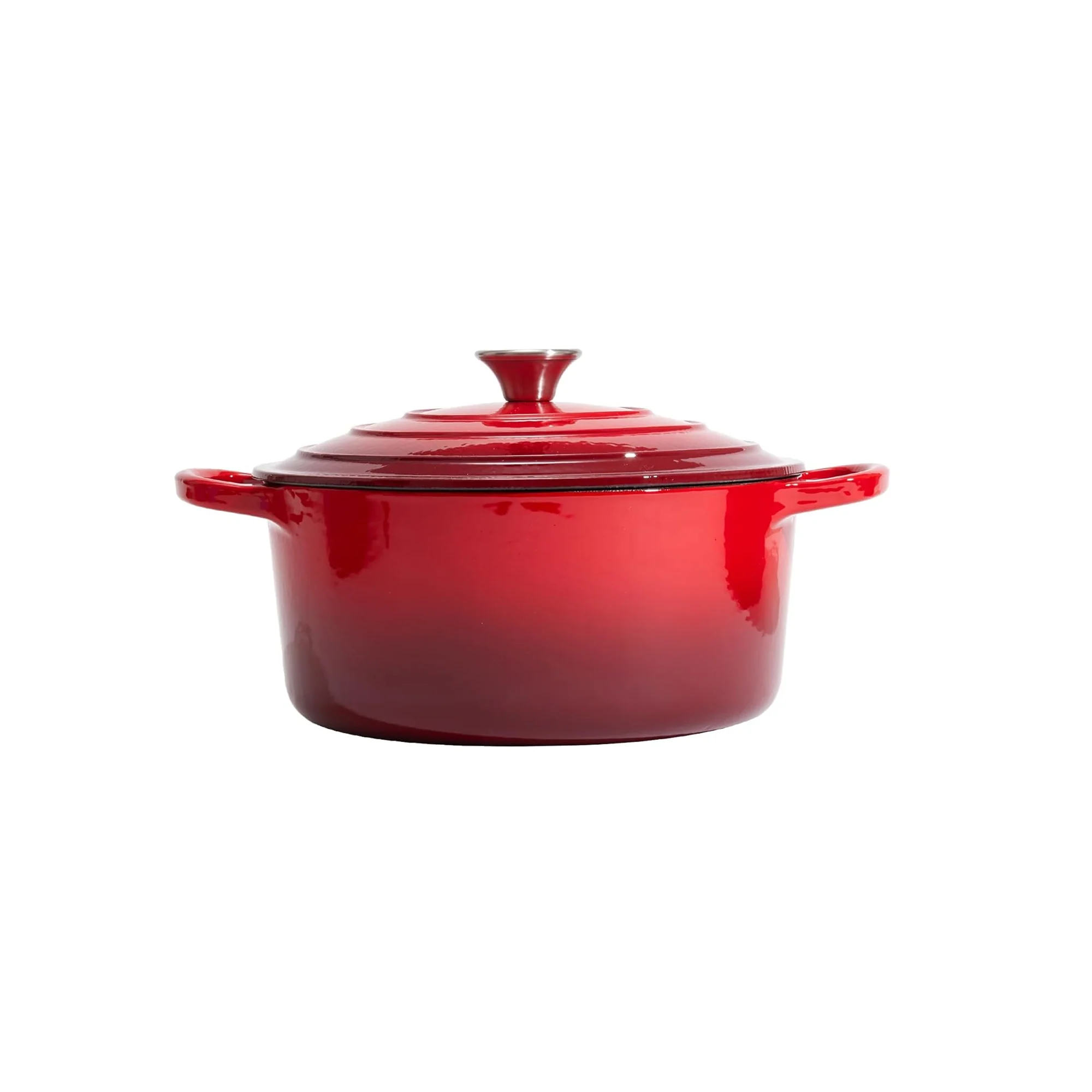 CH 24cm Cast Iron Casserole Red